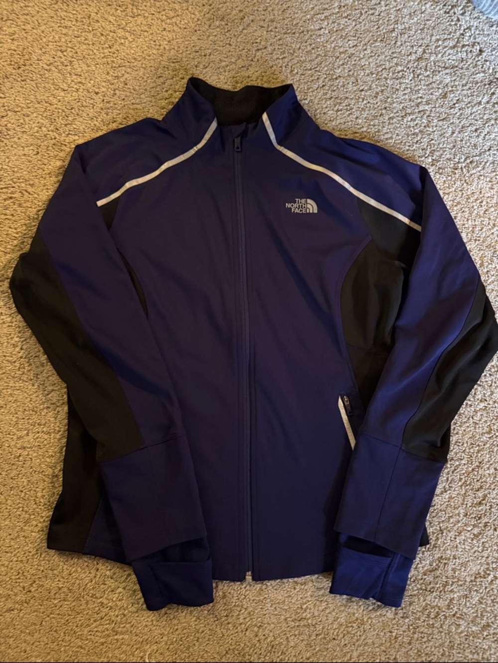 The North Face Purple and Black Full‑Zip Jacket